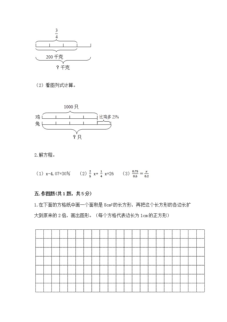 小学六年级下册数学 期末测试卷附下载答案第3页