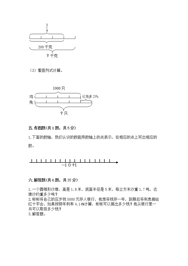 小学六年级下册数学 期末测试卷含答案（研优卷）第3页