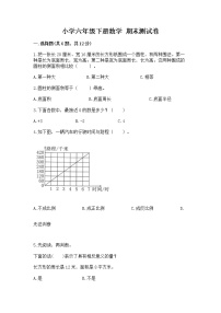 小学六年级下册数学 期末测试卷有精品答案