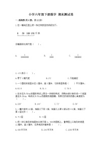 小学六年级下册数学 期末测试卷及一套参考答案