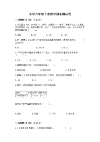 小学六年级下册数学期末测试卷带答案（巩固）