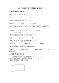 小学六年级下册数学期末测试卷附参考答案（精练）