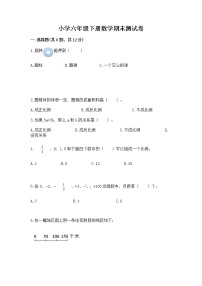 小学六年级下册数学期末测试卷附答案【巩固】