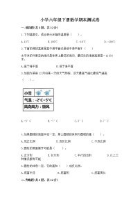 小学六年级下册数学期末测试卷含完整答案（全优）