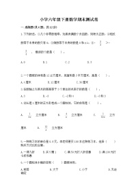 小学六年级下册数学期末测试卷含完整答案（精选题）