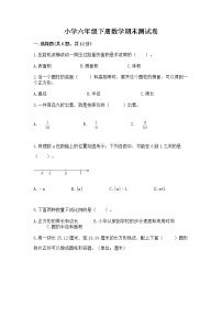 小学六年级下册数学期末测试卷各版本