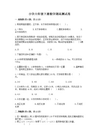 小学六年级下册数学期末测试卷附完整答案（必刷）