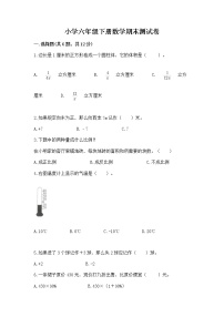 小学六年级下册数学期末测试卷附完整答案（有一套）