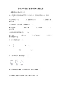 小学六年级下册数学期末测试卷附答案下载