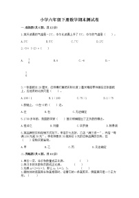 小学六年级下册数学期末测试卷附完整答案【考点梳理】