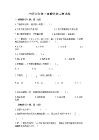 小学六年级下册数学期末测试卷附答案【培优b卷】