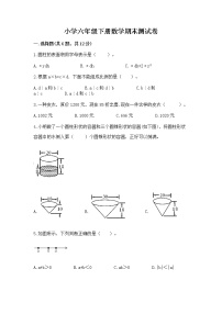 小学六年级下册数学期末测试卷及完整答案一套