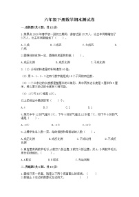 六年级下册数学期末测试卷（全优）word版