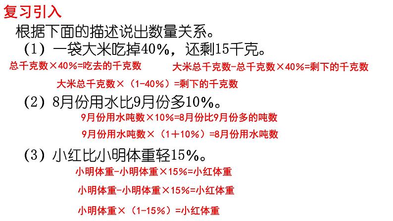 【精品课件】六年级上册数学课件-第六单元第14课时：列方程解稍复杂的百分数实际问题（2）-苏教版第1页