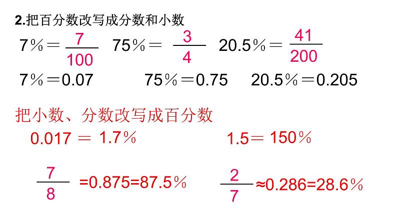 【精品备课】六年级上册数学课件-总复习第1课时：比、百分数和分数、除法整理与复习（苏教版）第4页