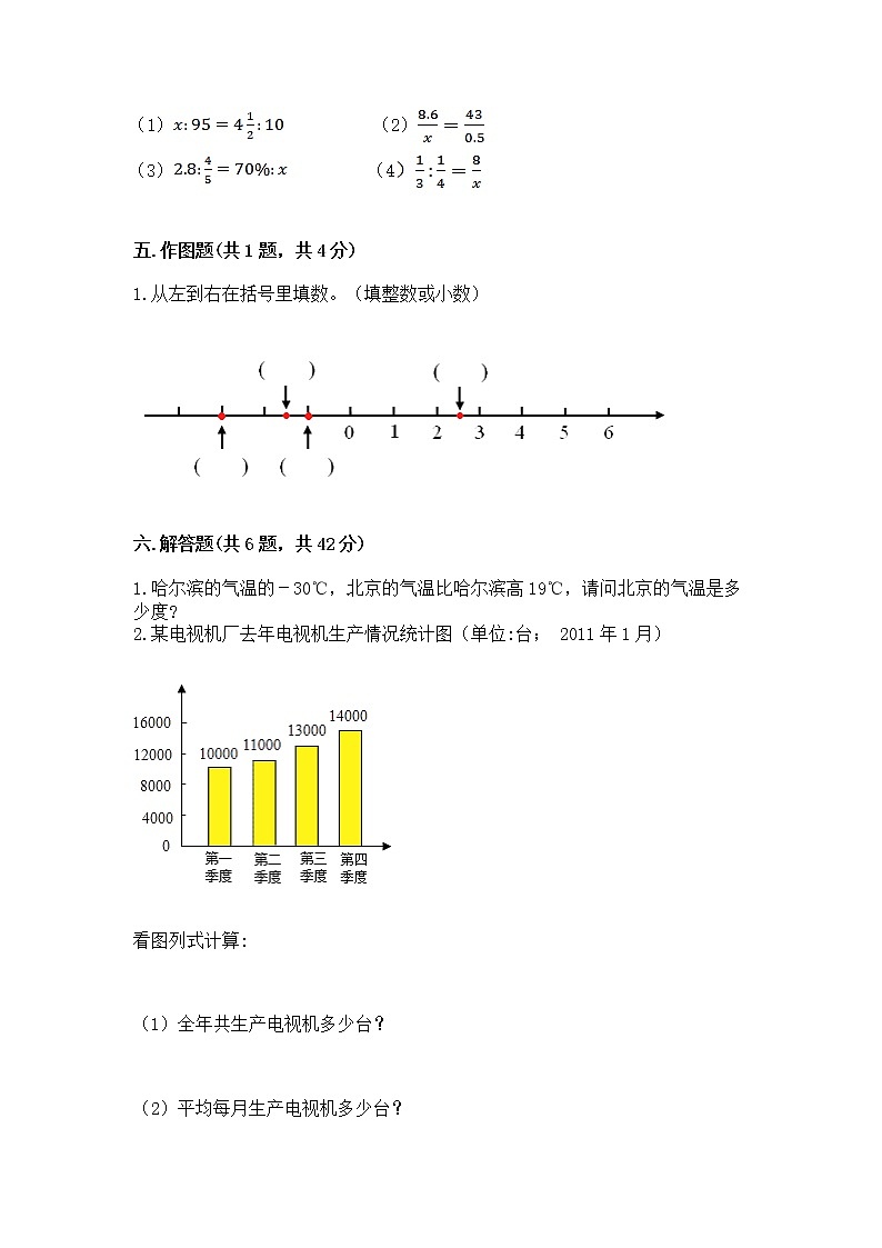 六年级下册数学期末测试卷精品【达标题】第3页