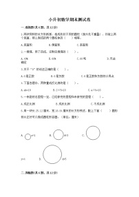 小升初数学期末测试卷【易错题】