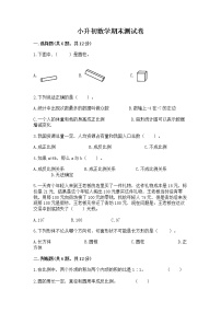 小升初数学期末测试卷带答案（模拟题）