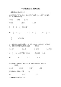 小升初数学期末测试卷附参考答案（典型题）