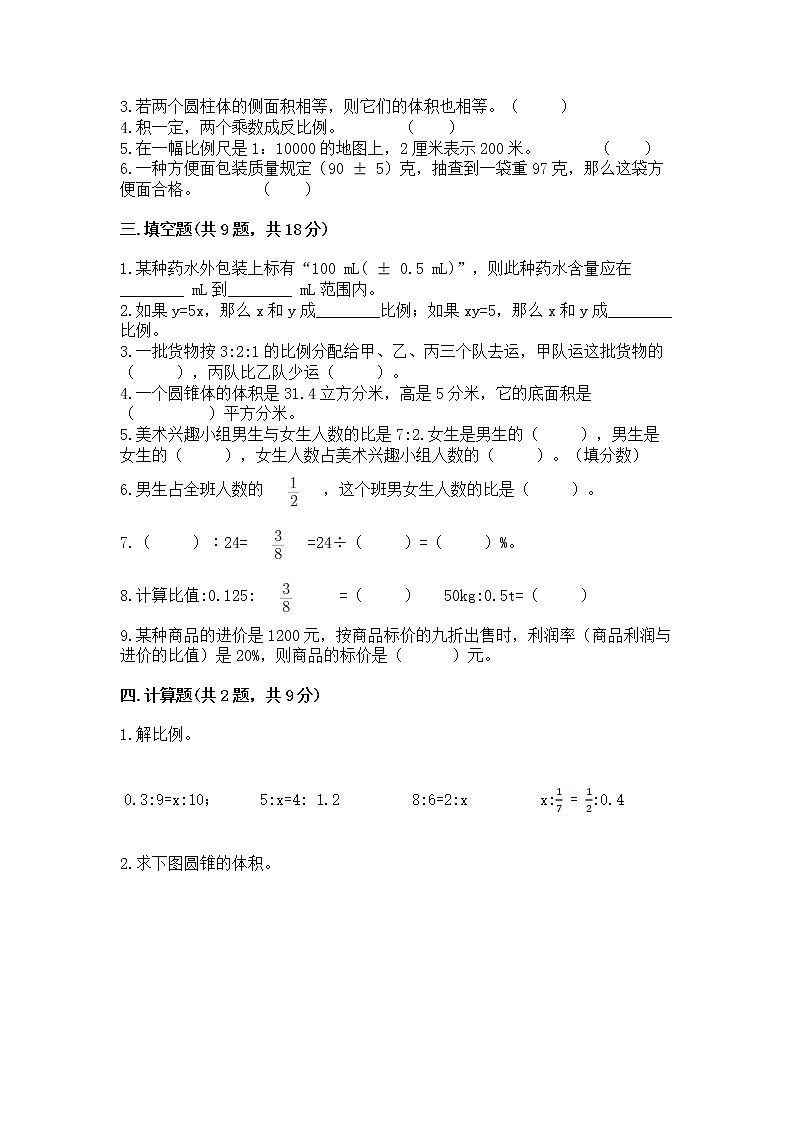 小升初数学期末测试卷（夺冠系列）第2页