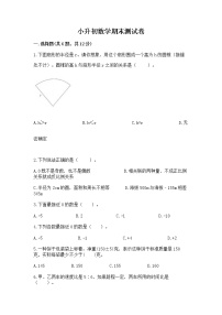 小升初数学期末测试卷【必刷】