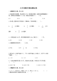 小升初数学期末测试卷【精练】