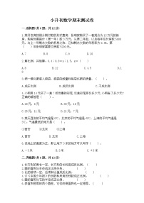 小升初数学期末测试卷（夺冠）word版