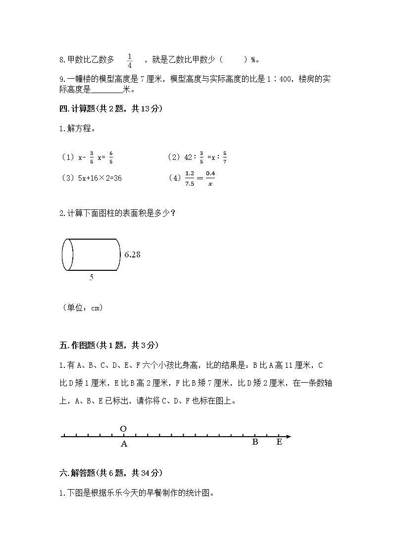小升初数学期末测试卷含答案（培优）03