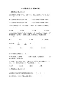 小升初数学期末测试卷附完整答案【有一套】