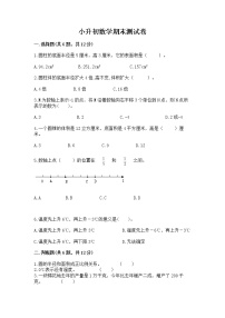 小升初数学期末测试卷附完整答案【夺冠】