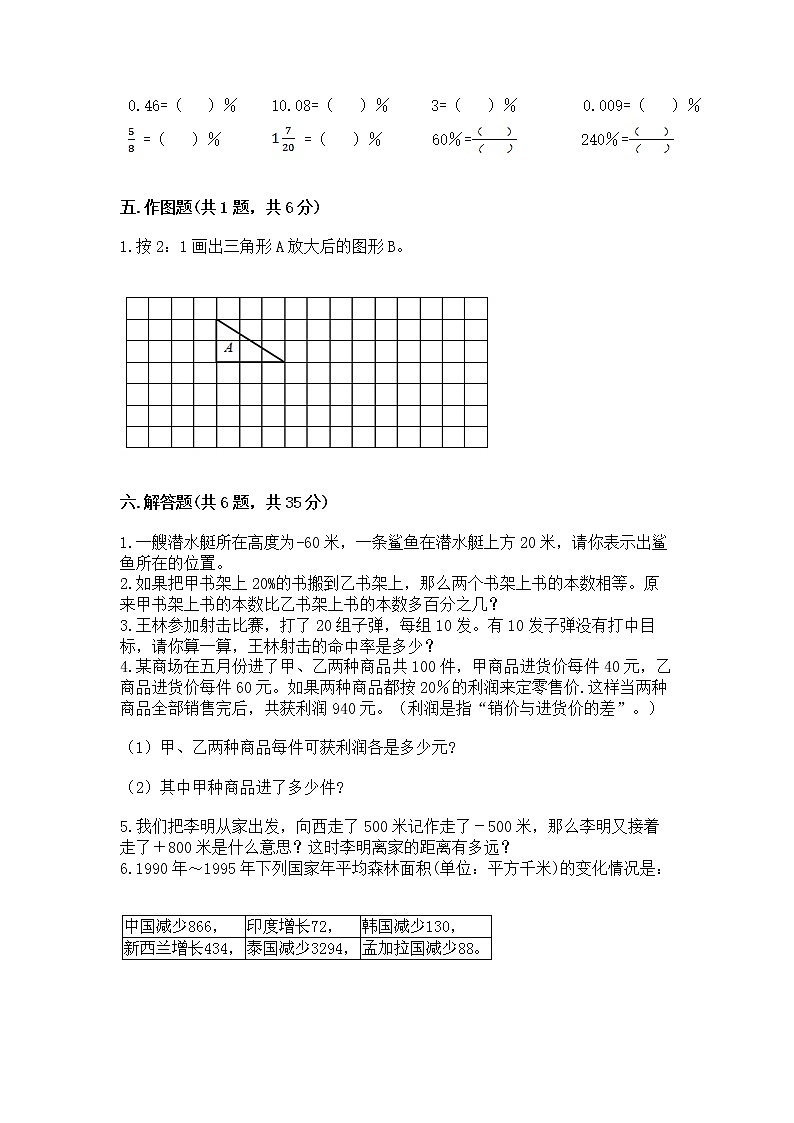 小升初数学期末测试卷及参考答案【考试直接用】第3页