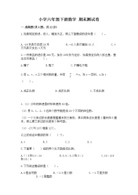 小学六年级下册数学 期末测试卷（考点精练）