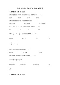 小学六年级下册数学 期末测试卷含完整答案（全国通用）