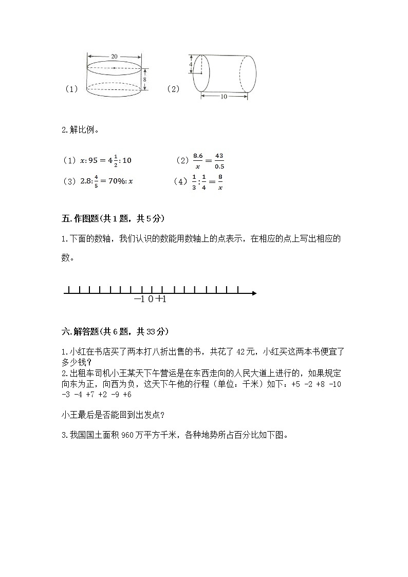 小学六年级下册数学 期末测试卷附答案（满分必刷）第3页