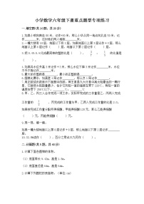 小学数学六年级下册重点题型专项练习word