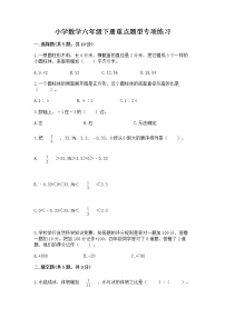 小学数学六年级下册重点题型专项练习带完整答案（精选题）