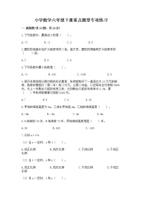 小学数学六年级下册重点题型专项练习附参考答案