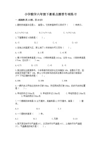 小学数学六年级下册重点题型专项练习附答案【B卷】