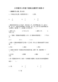 小学数学六年级下册重点题型专项练习附答案【基础题】