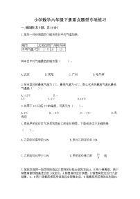 小学数学六年级下册重点题型专项练习附完整答案