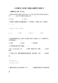 小学数学六年级下册重点题型专项练习含答案【培优A卷】