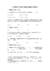 小学数学六年级下册重点题型专项练习附完整答案