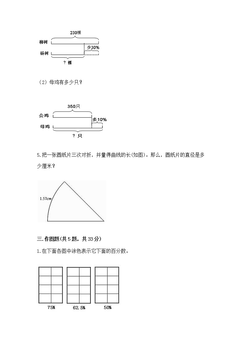 人教版小学数学六年级上册重点题型专项练习附参考答案（研优卷）03