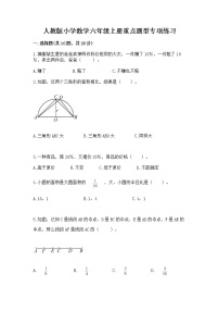 人教版小学数学六年级上册重点题型专项练习附答案