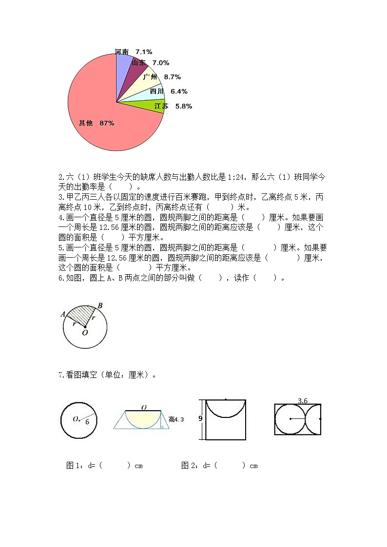 人教版小学数学六年级上册重点题型专项练习及答案（必刷）03