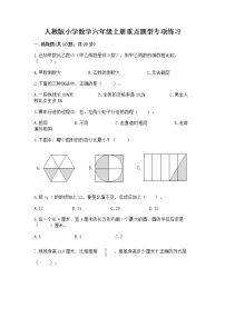 人教版小学数学六年级上册重点题型专项练习加答案（研优卷）