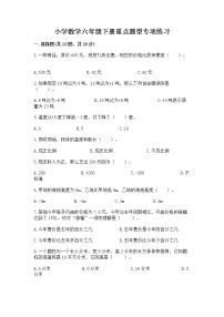 小学数学六年级下册重点题型专项练习（培优）