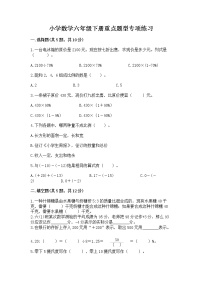 小学数学六年级下册重点题型专项练习带完整答案【考点梳理】