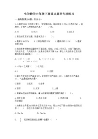 小学数学六年级下册重点题型专项练习带答案AB卷