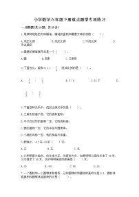 小学数学六年级下册重点题型专项练习附答案【精练】